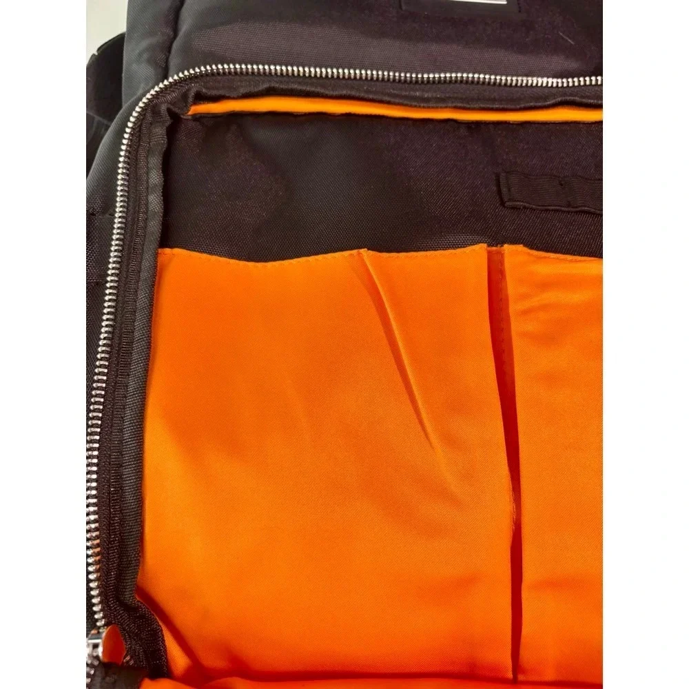 Koi Design A184 Backpack Black Orange Lining Medical Utility Bag Travel Gorpcore